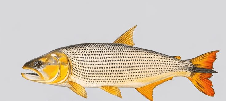 Ilustração do peixe Dourado, símbolo do manifesto da Meta 2034